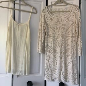 LF Dream State lace dress with slip